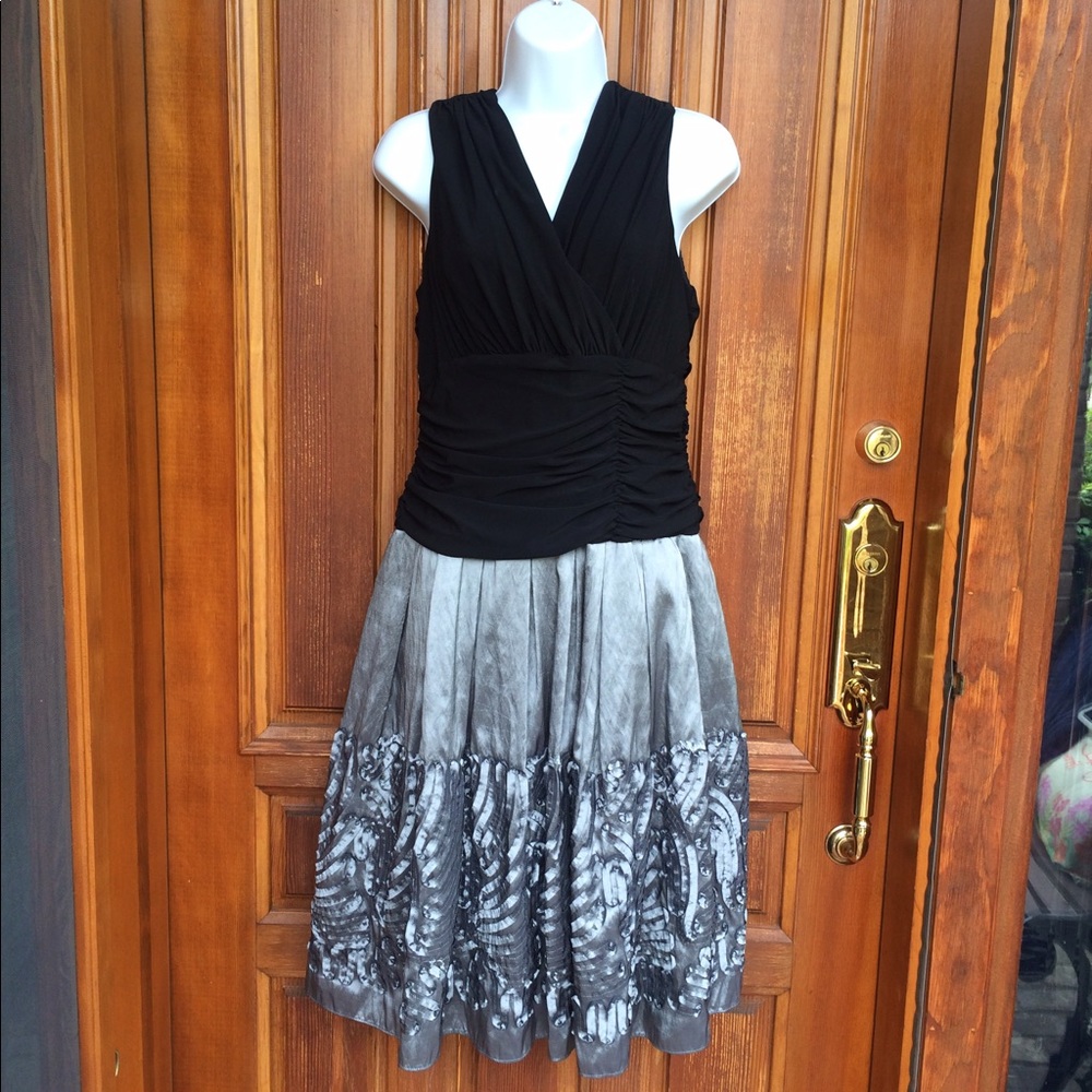COPY - Gray & Black Formal Dress
